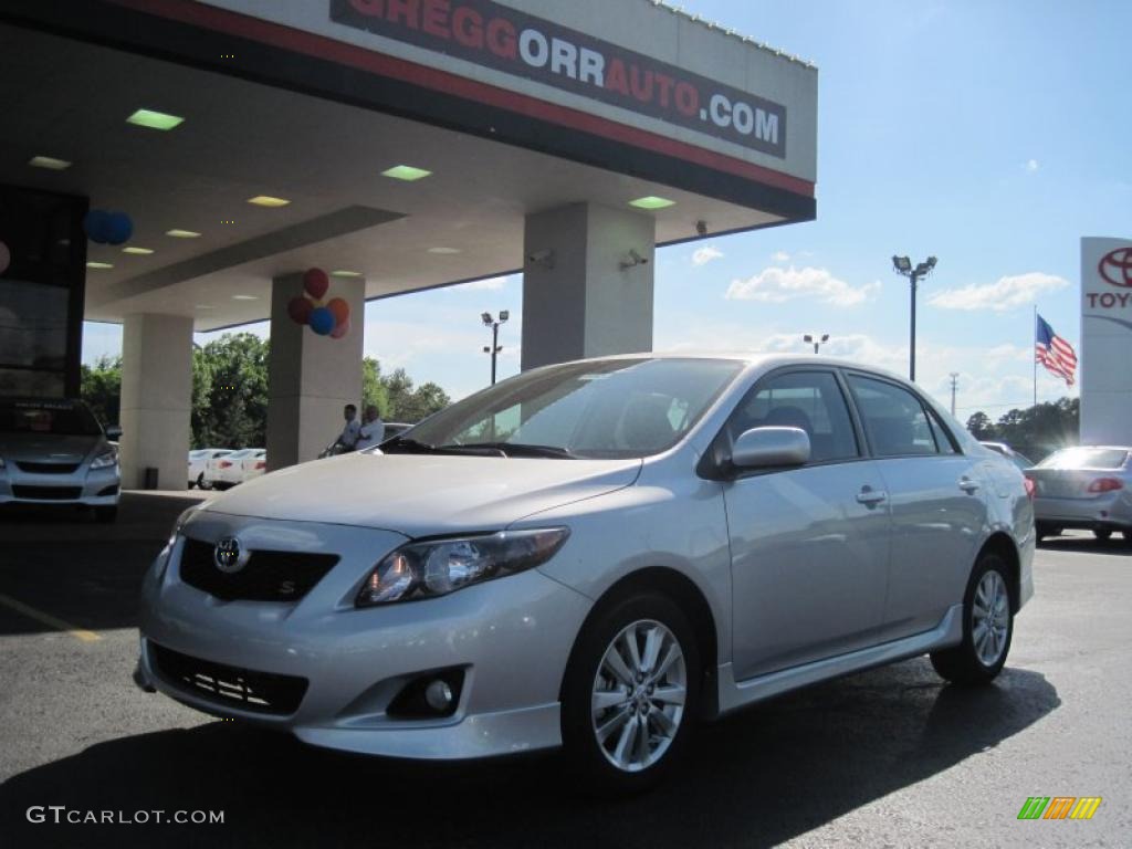 2010 Corolla S - Classic Silver Metallic / Dark Charcoal photo #1