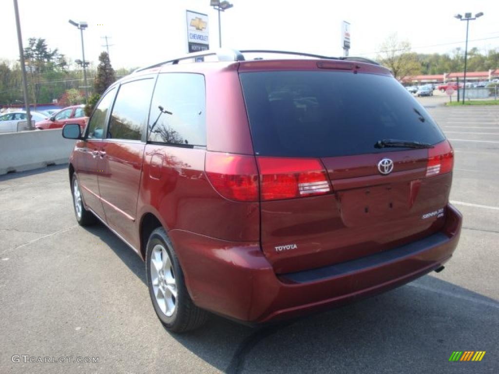 2005 Sienna XLE AWD - Salsa Red Pearl / Taupe photo #5