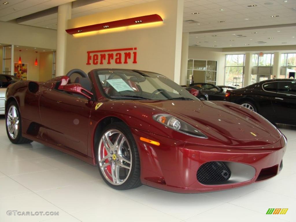 Dark Red Metallic 2007 Ferrari F430 Spider F1 Exterior Photo #28612927
