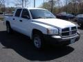 2006 Bright White Dodge Dakota ST Quad Cab  photo #3