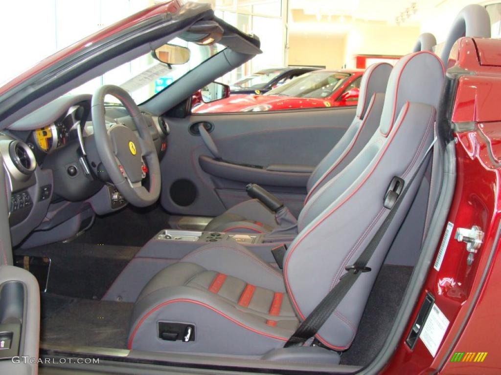 Charcoal Interior 2007 Ferrari F430 Spider F1 Photo #28613083
