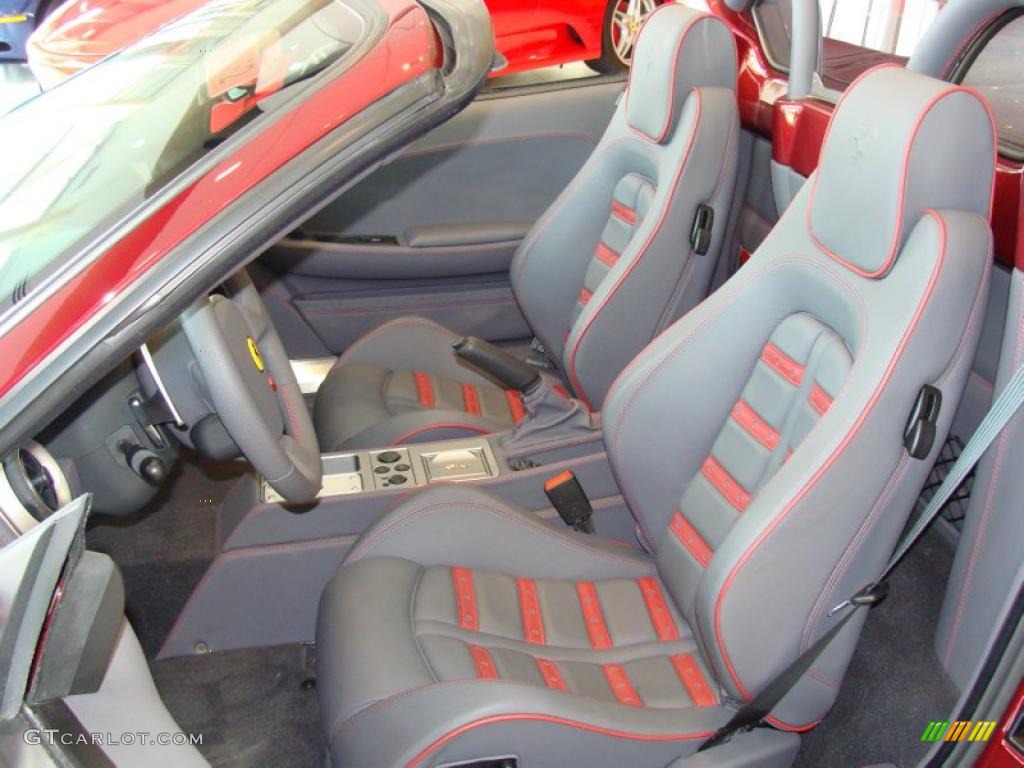 Charcoal Interior 2007 Ferrari F430 Spider F1 Photo #28613115