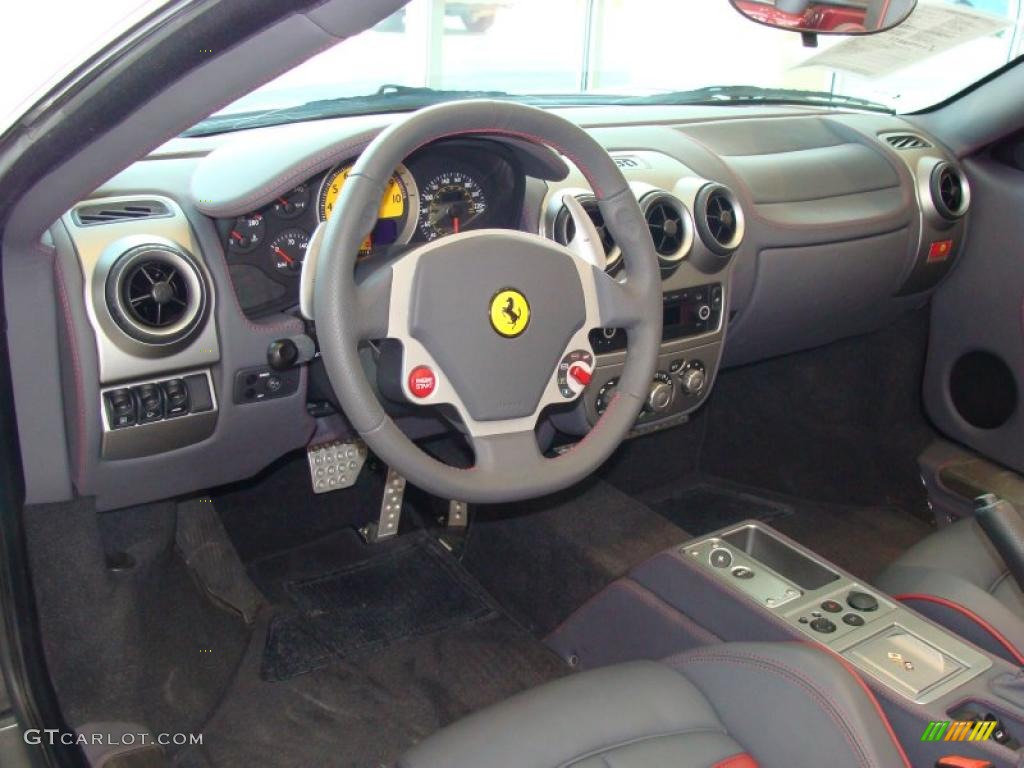 Charcoal Interior 2007 Ferrari F430 Spider F1 Photo #28613179