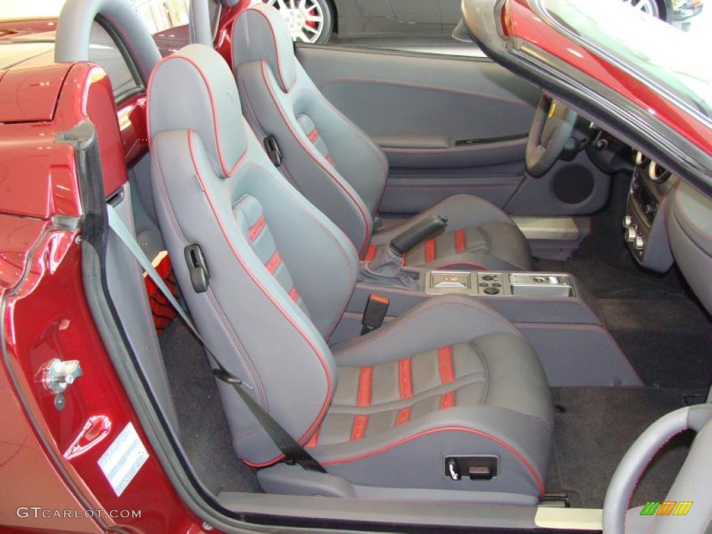 Charcoal Interior 2007 Ferrari F430 Spider F1 Photo #28613223