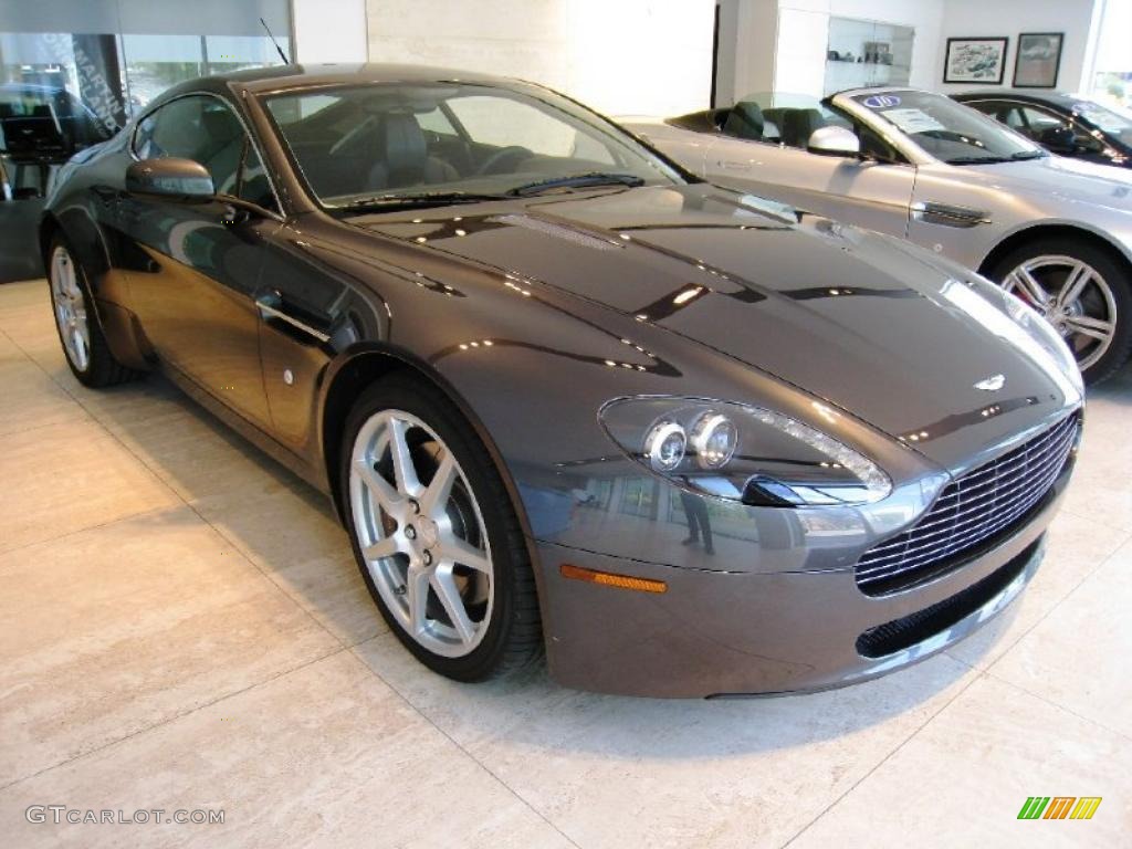 2007 V8 Vantage Coupe - Meteorite Silver / Obsidian Black photo #1