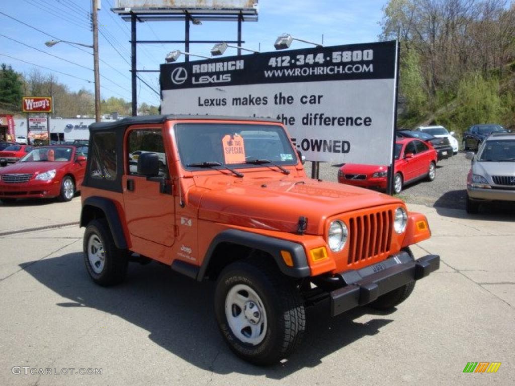 Impact Orange Jeep Wrangler