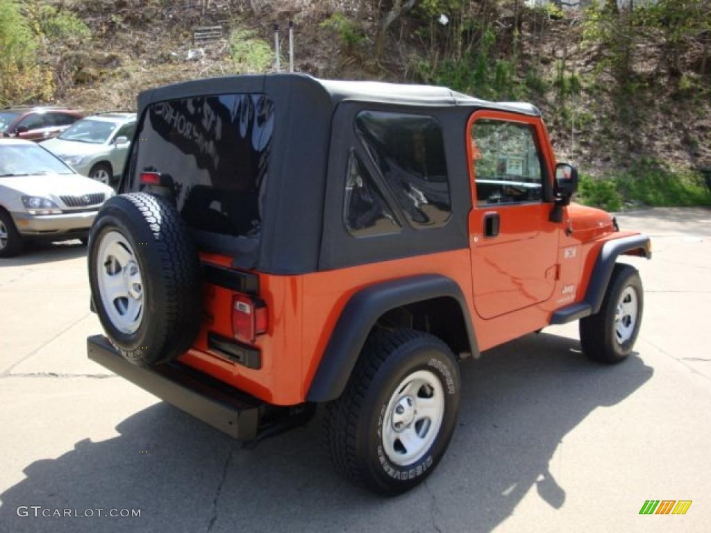 2006 Wrangler X 4x4 - Impact Orange / Dark Slate Gray photo #2