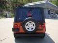 2006 Impact Orange Jeep Wrangler X 4x4  photo #3