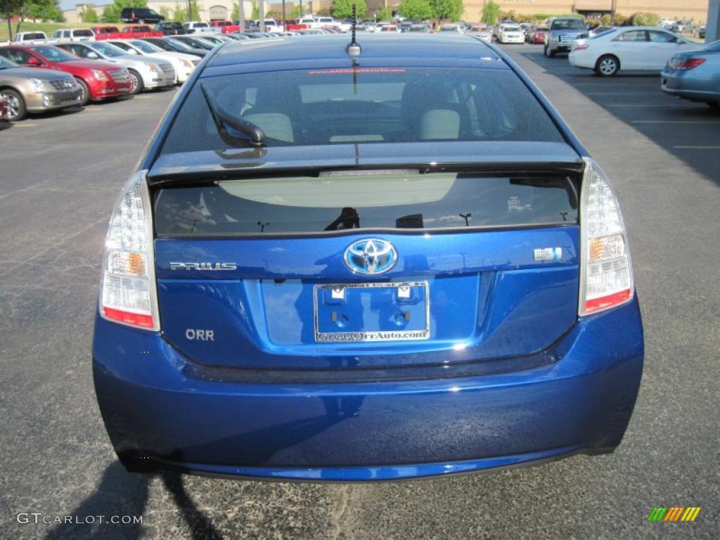 2010 Prius Hybrid III - Blue Ribbon Metallic / Dark Gray photo #9
