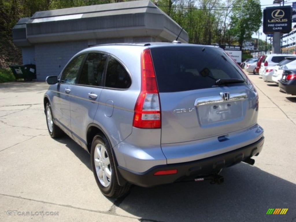 2007 CR-V EX-L 4WD - Glacier Blue Metallic / Gray photo #4