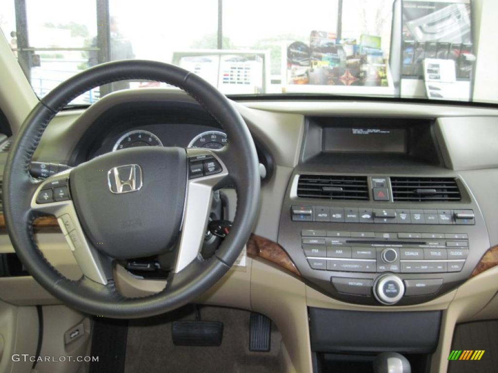 2010 Accord EX-L V6 Sedan - White Diamond Pearl / Ivory photo #5