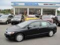 2010 Crystal Black Pearl Honda Civic Hybrid Sedan  photo #1