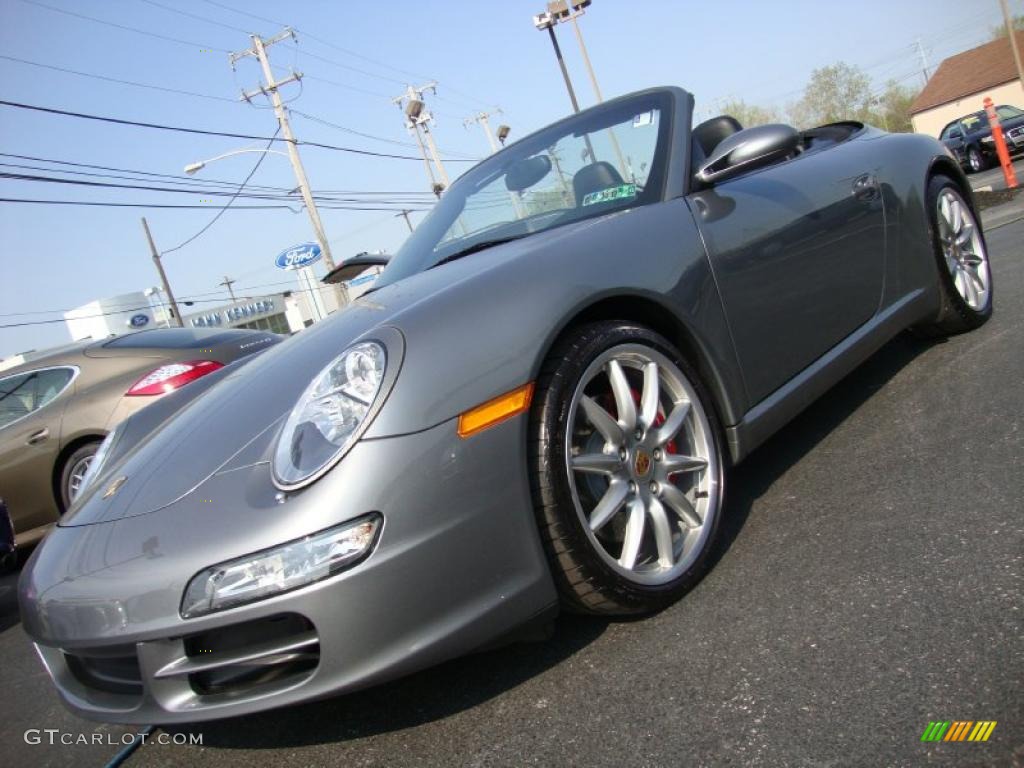 2006 911 Carrera S Cabriolet - Seal Grey Metallic / Black photo #1