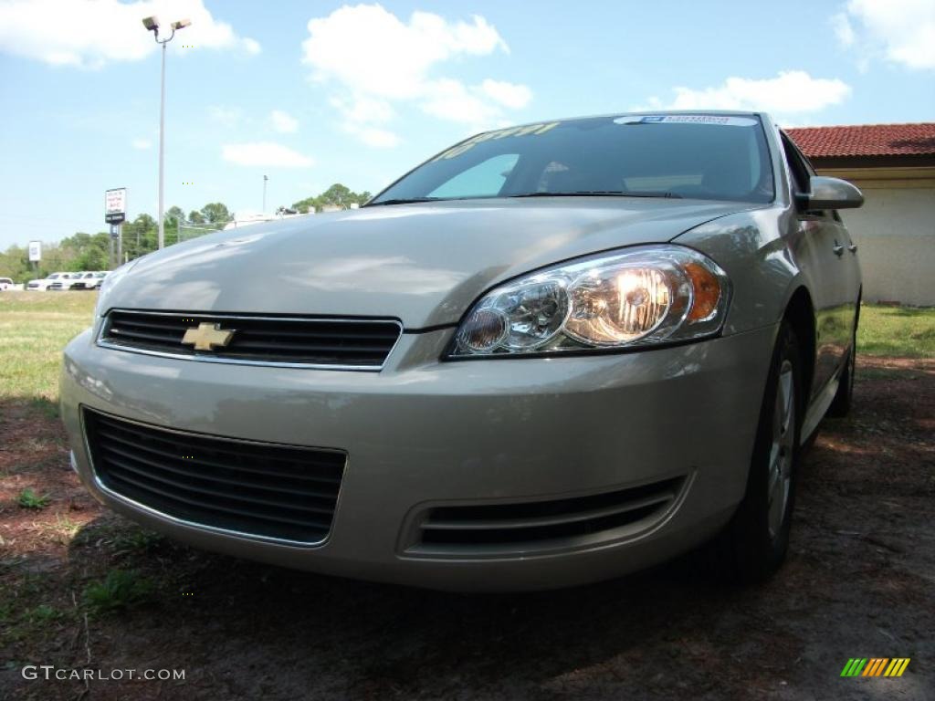 2010 Impala LS - Gold Mist Metallic / Ebony photo #2