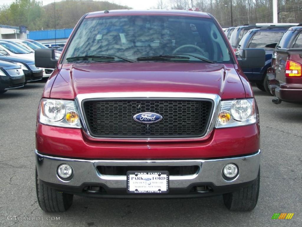 2007 F150 XLT SuperCab 4x4 - Redfire Metallic / Medium Flint photo #1