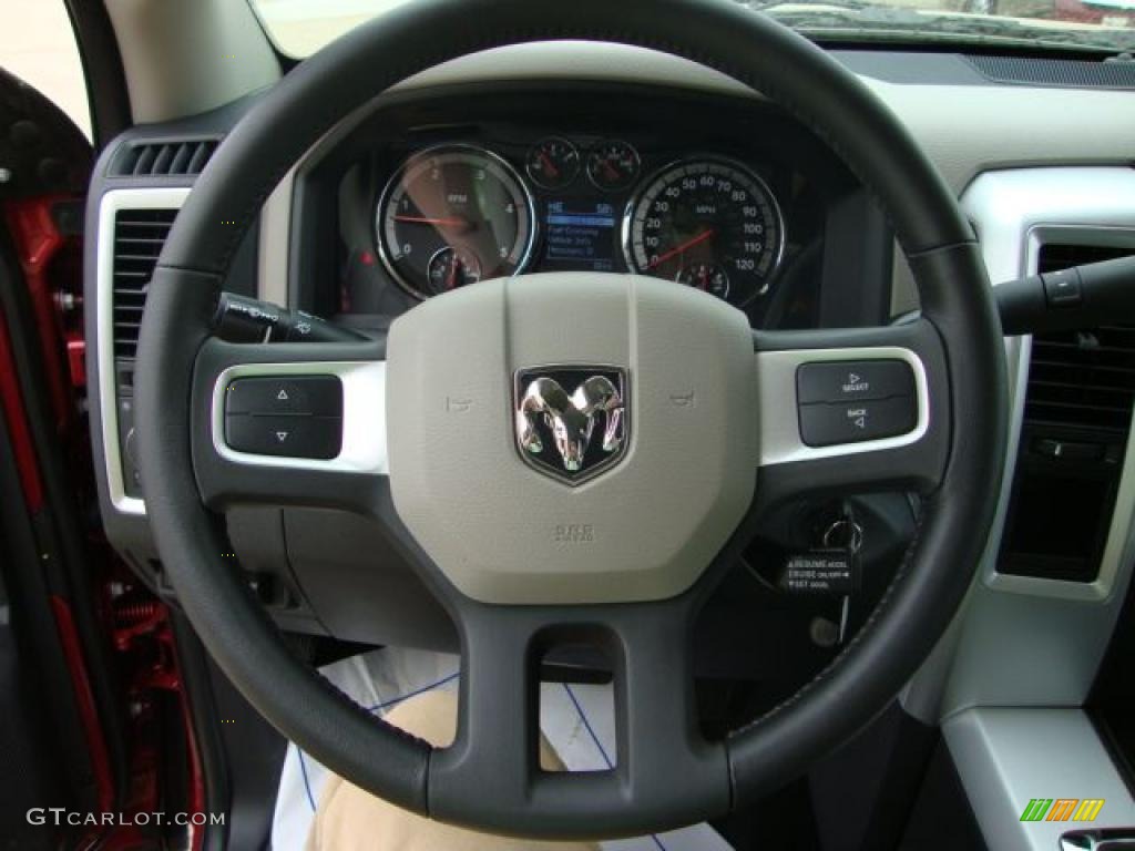 2010 Ram 3500 Big Horn Mega Cab - Inferno Red Crystal Pearl / Dark Slate/Medium Graystone photo #8