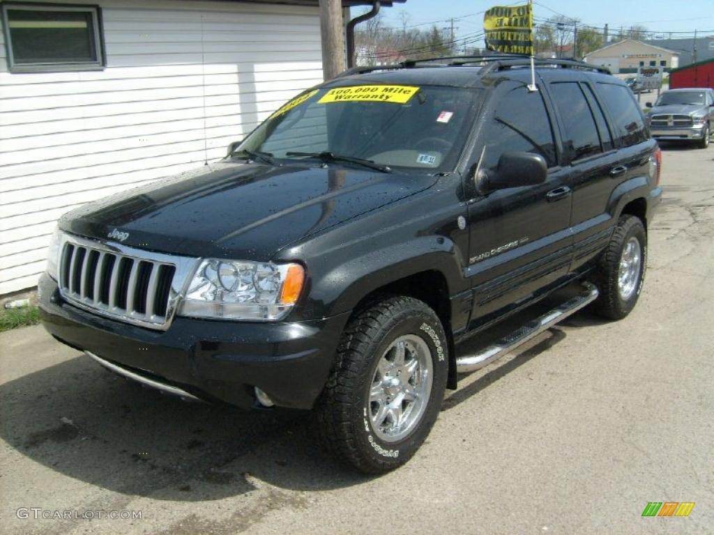 2004 Grand Cherokee Limited 4x4 - Brillant Black Crystal Pearl / Taupe photo #1