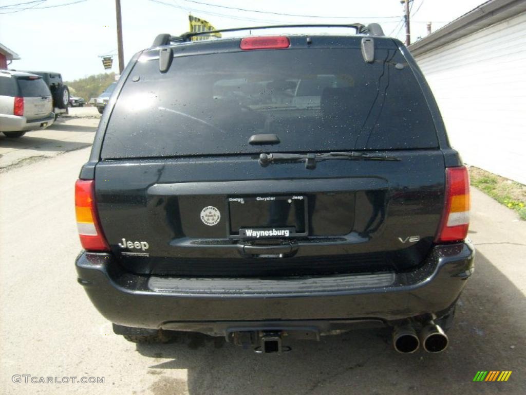 2004 Grand Cherokee Limited 4x4 - Brillant Black Crystal Pearl / Taupe photo #4