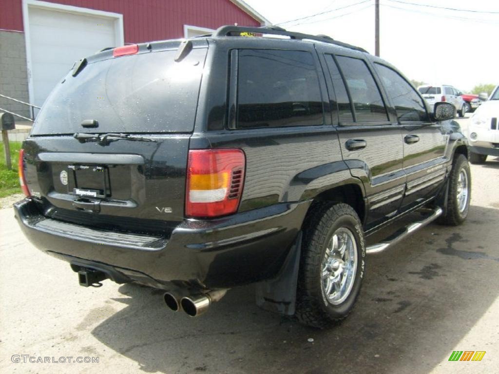 2004 Grand Cherokee Limited 4x4 - Brillant Black Crystal Pearl / Taupe photo #5