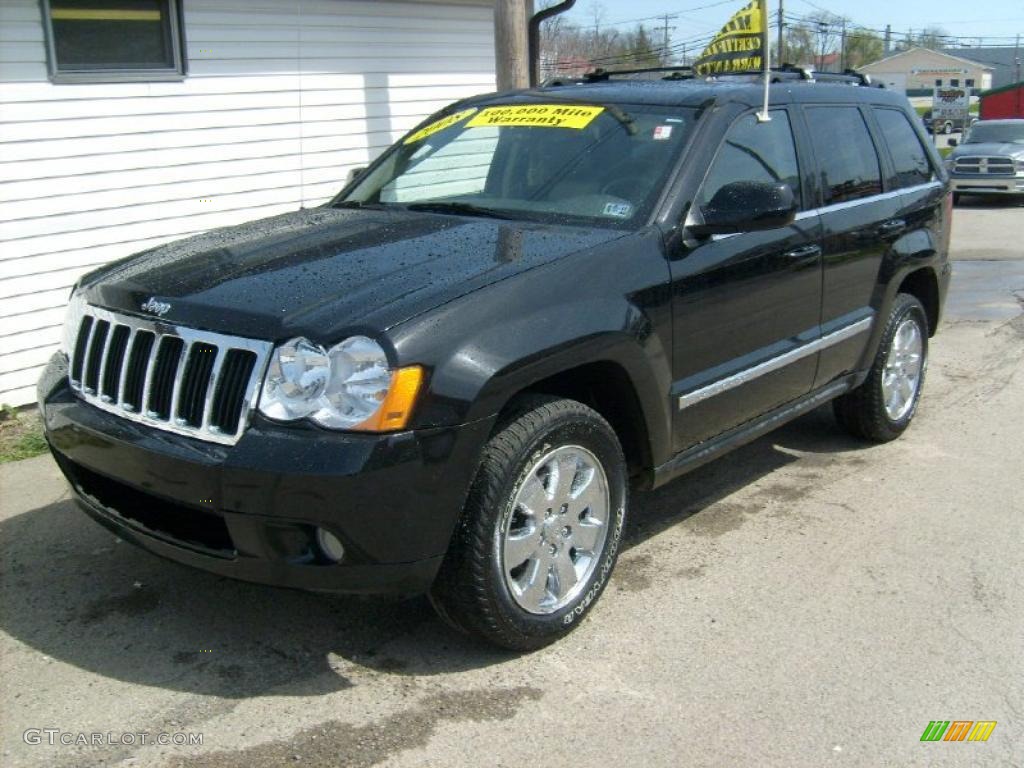 2008 Grand Cherokee Limited 4x4 - Black / Dark Slate Gray/Light Graystone photo #1