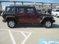 2010 Red Rock Crystal Pearl Jeep Wrangler Unlimited Sport 4x4  photo #4