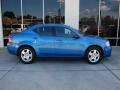 2008 Marathon Blue Pearl Dodge Avenger SXT  photo #2