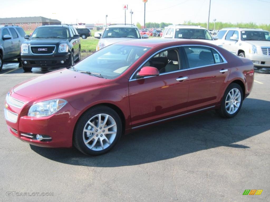 2010 Malibu LTZ Sedan - Red Jewel Tintcoat / Cocoa/Cashmere photo #1