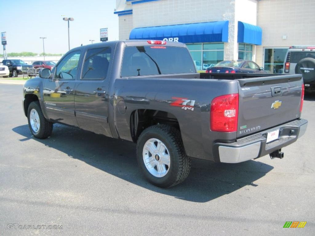 2010 Silverado 1500 LT Crew Cab 4x4 - Taupe Gray Metallic / Ebony photo #7