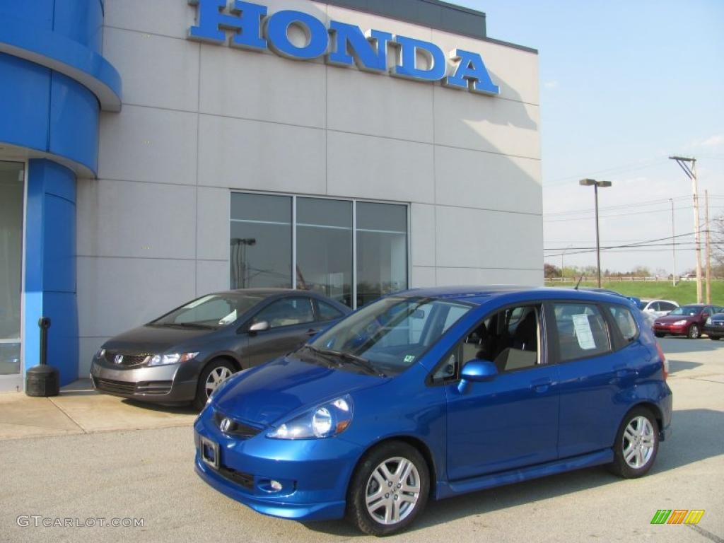 Vivid Blue Pearl Honda Fit