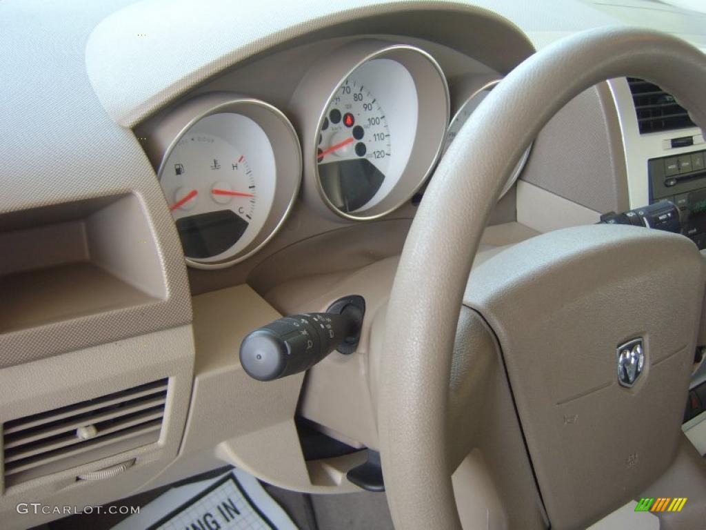 2009 Caliber SXT - Stone White / Pastel Pebble Beige photo #21