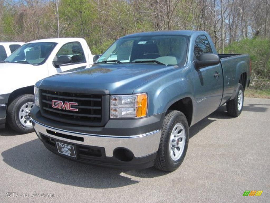 2010 Sierra 1500 Regular Cab - Stealth Gray Metallic / Dark Titanium photo #1