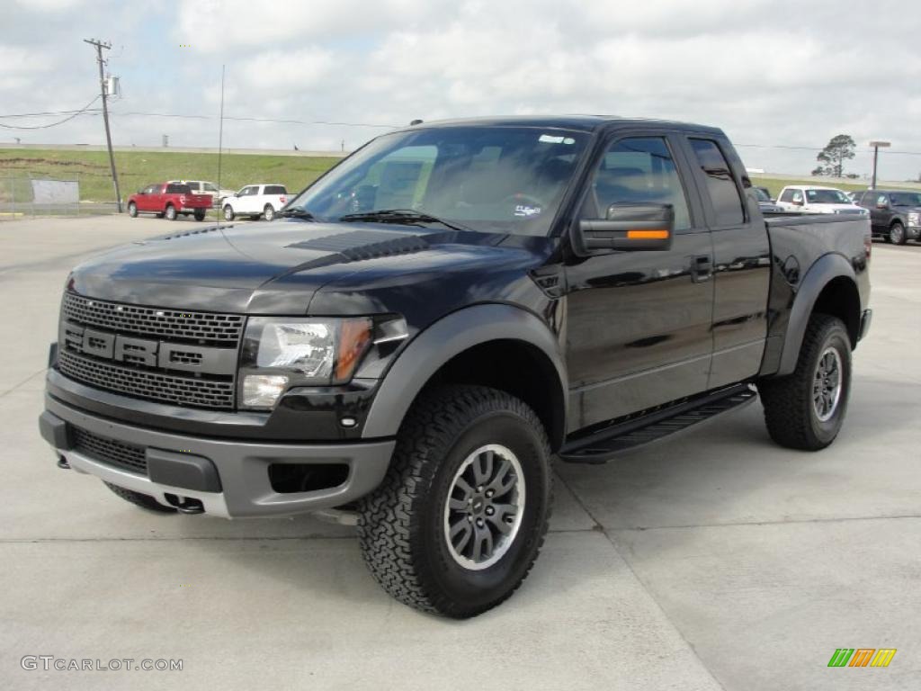 2010 F150 SVT Raptor SuperCab 4x4 - Tuxedo Black / Raptor Black photo #7