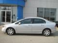 2007 Alabaster Silver Metallic Honda Civic LX Sedan  photo #3