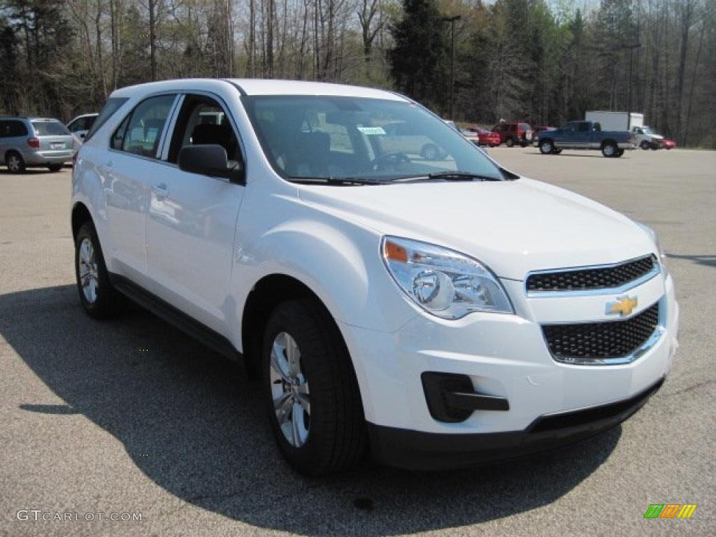 2010 Equinox LS AWD - Summit White / Jet Black/Light Titanium photo #3