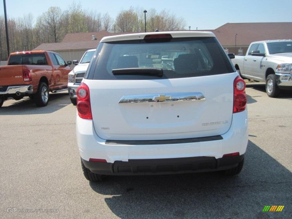 2010 Equinox LS AWD - Summit White / Jet Black/Light Titanium photo #5