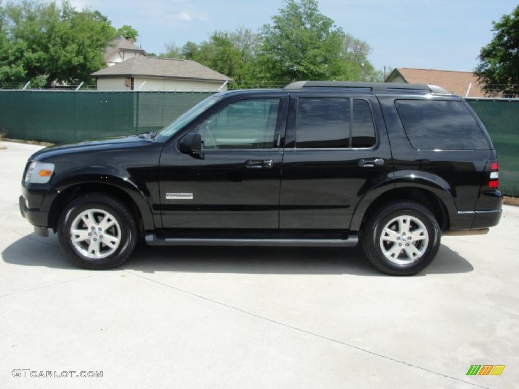 2007 Explorer XLT - Black / Stone photo #6