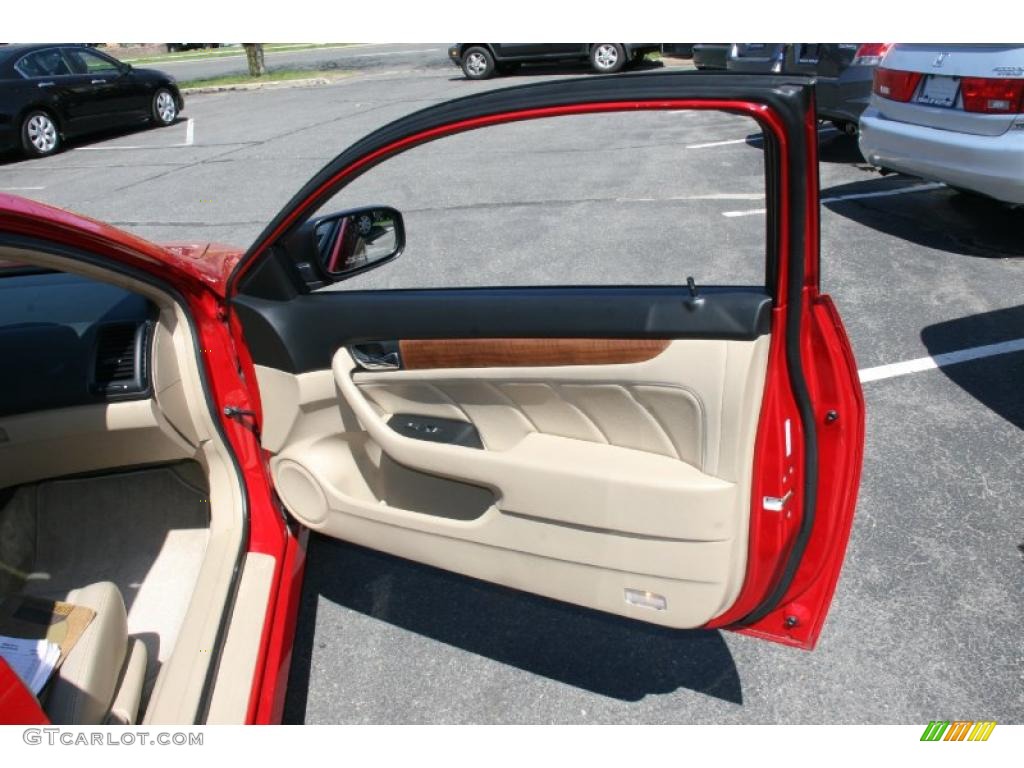2007 Accord EX-L Coupe - San Marino Red / Ivory photo #14