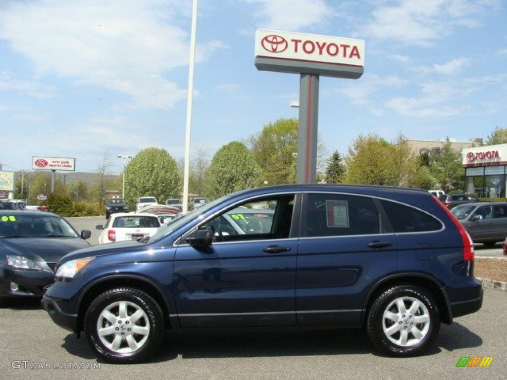 2007 CR-V EX 4WD - Royal Blue Pearl / Black photo #3
