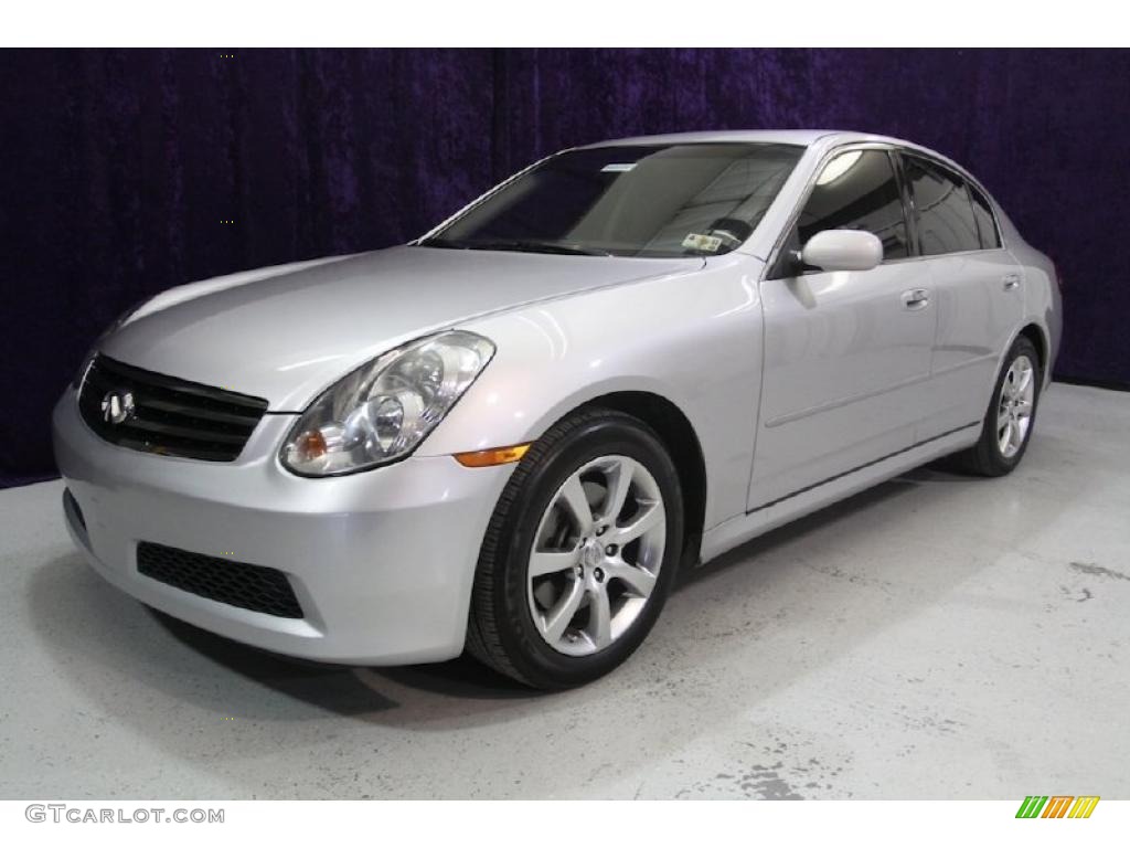 2006 G 35 Sedan - Liquid Platinum Metallic / Graphite photo #4