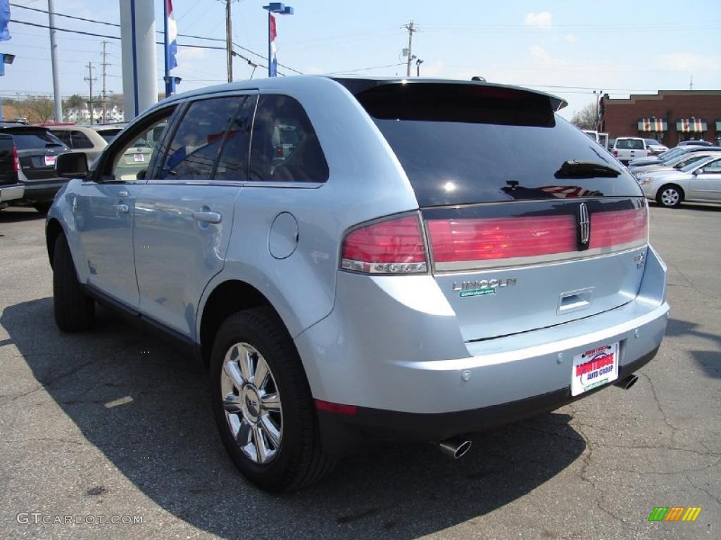 2008 MKX AWD - Light Ice Blue Metallic / Charcoal Black/Medium Light Stone photo #3