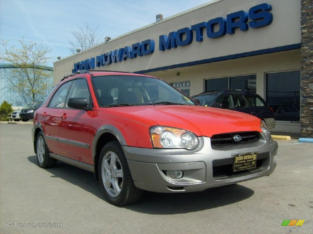 2004 Impreza Outback Sport Wagon - San Remo Red / Gray photo #1