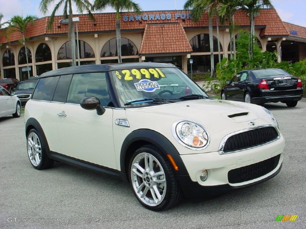 2009 Cooper S Clubman - Pepper White / Lounge Hot Chocolate Leather photo #1