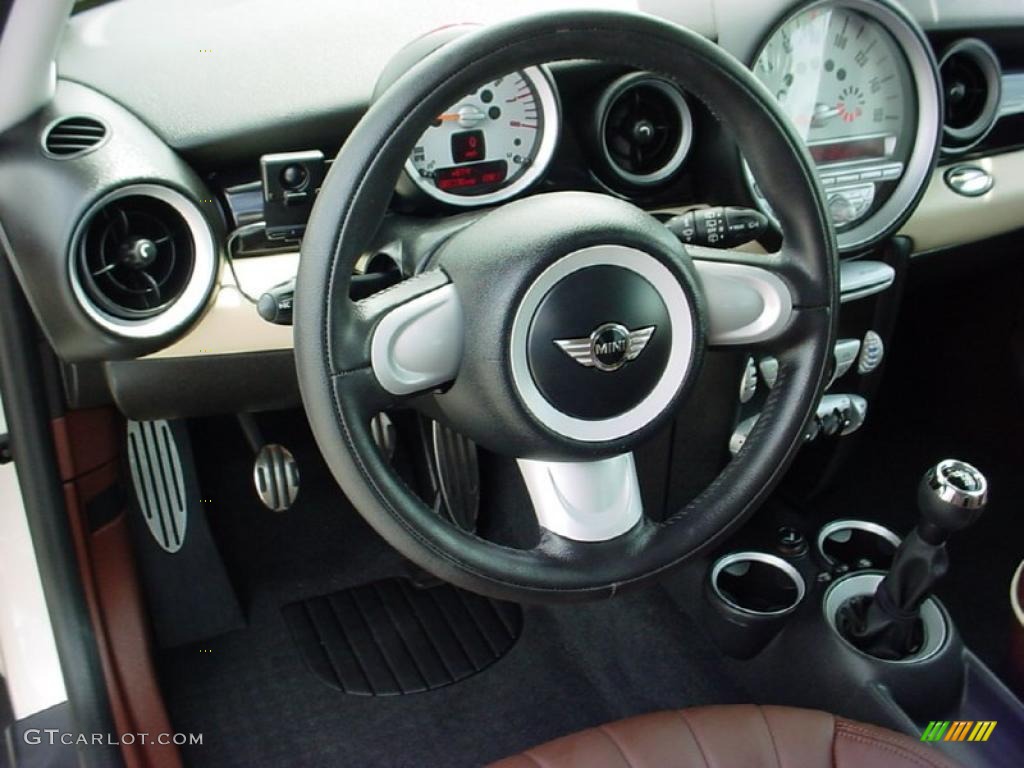 2009 Cooper S Clubman - Pepper White / Lounge Hot Chocolate Leather photo #12