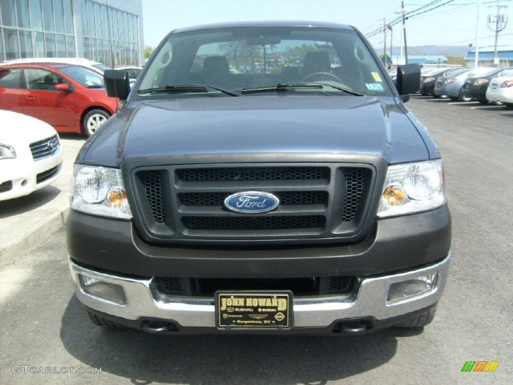 2005 F150 XL Regular Cab 4x4 - Medium Wedgewood Blue Metallic / Medium Flint Grey photo #7