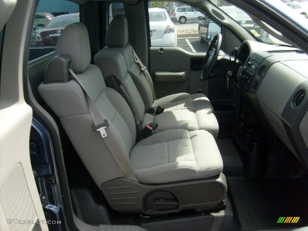 2005 F150 XL Regular Cab 4x4 - Medium Wedgewood Blue Metallic / Medium Flint Grey photo #15