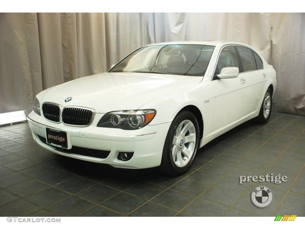 2008 7 Series 750Li Sedan - Alpine White / Cream Beige photo #1