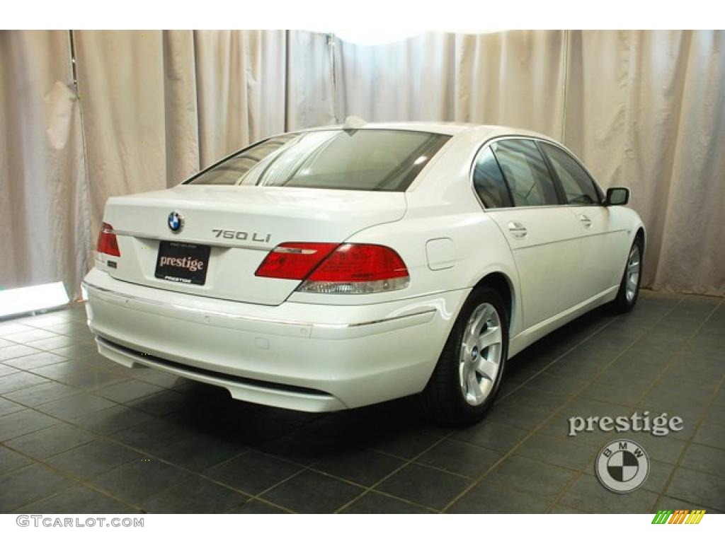2008 7 Series 750Li Sedan - Alpine White / Cream Beige photo #2