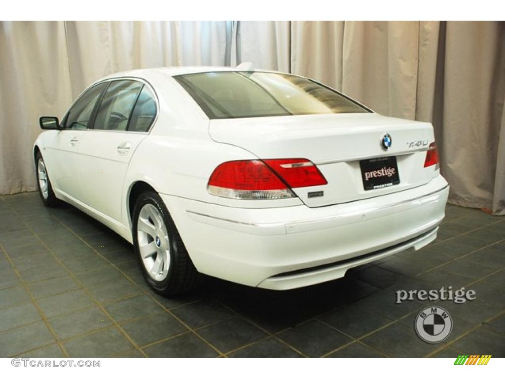 2008 7 Series 750Li Sedan - Alpine White / Cream Beige photo #4