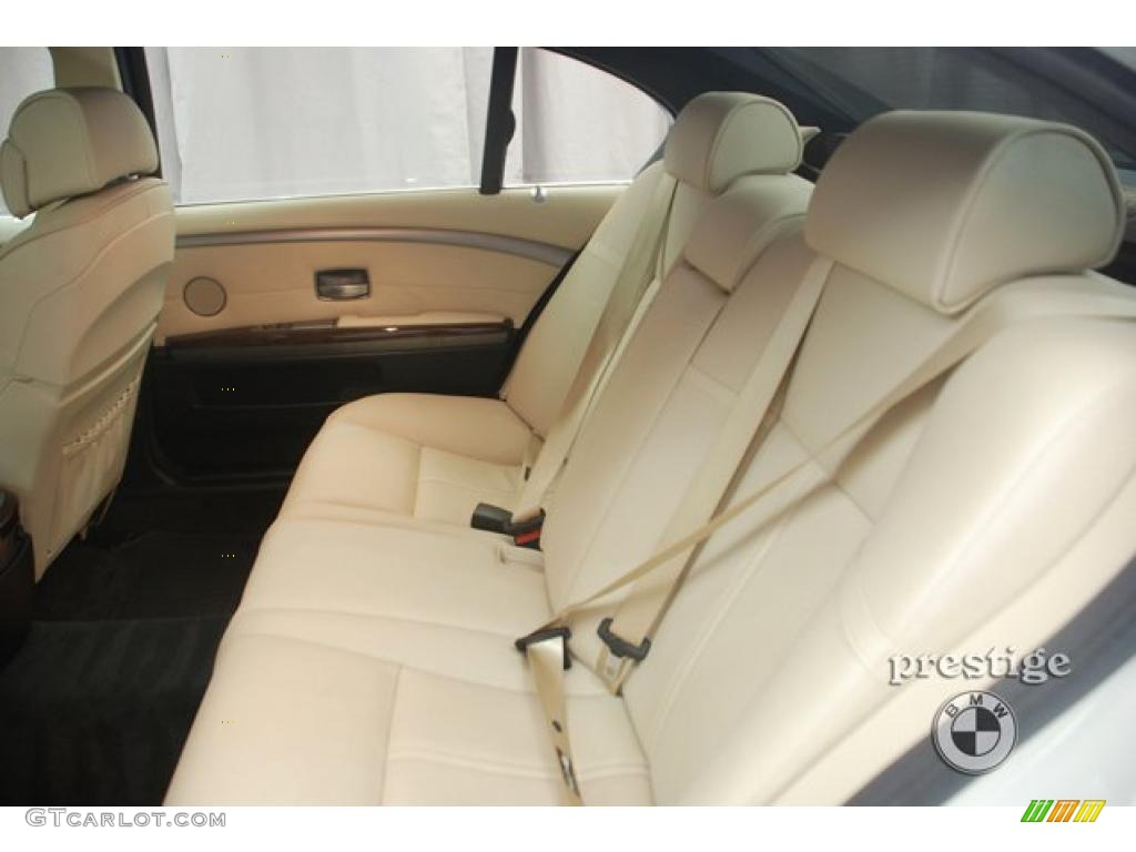 2008 7 Series 750Li Sedan - Alpine White / Cream Beige photo #6