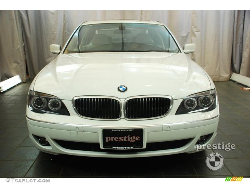 2008 7 Series 750Li Sedan - Alpine White / Cream Beige photo #10